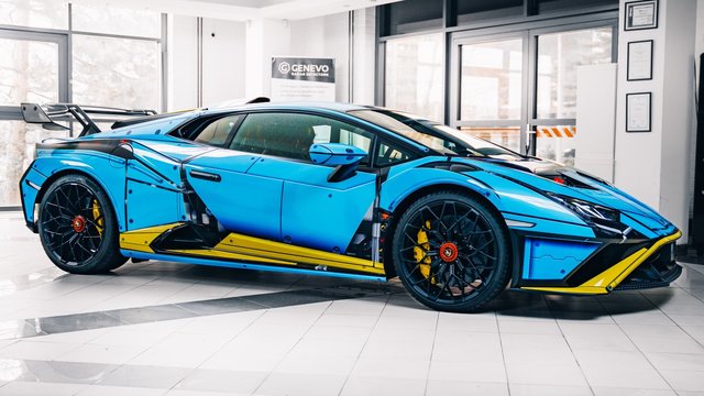 You've never seen such a Lamborghini before! It looks like Lego.