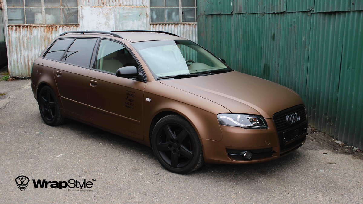 Audi A4 - Brown Matt wrap - cover