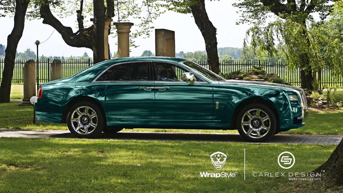 Rolls-Royce Phantom - Green Chrome wrap - cover