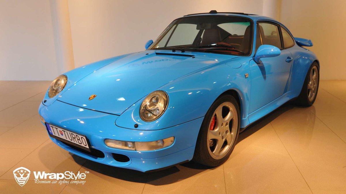 Porsche Turbo - Blue Gloss wrap - cover