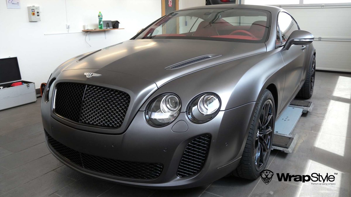 Bentley Continental - Grey Matt wrap - cover