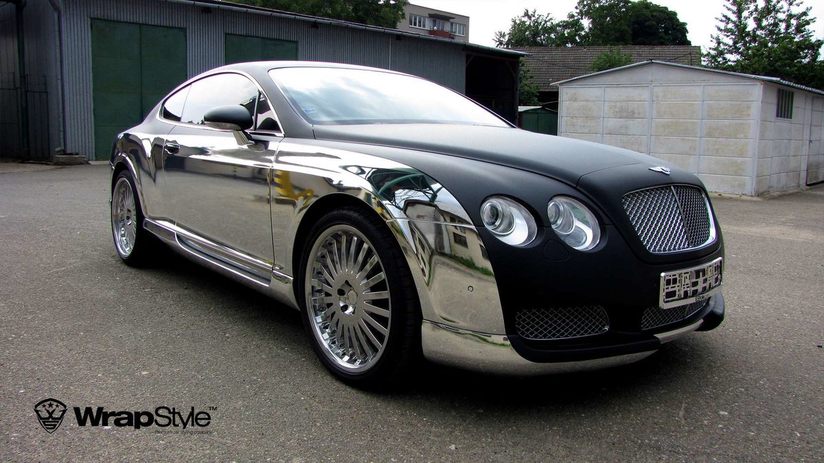 Bentley Continental - Chrome Carbon wrap - cover