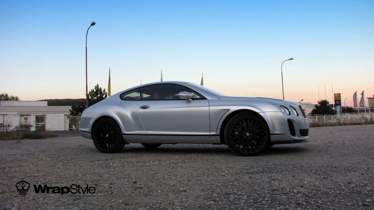 Bentley Continental - Silver Chrome Carbon wrap - cover