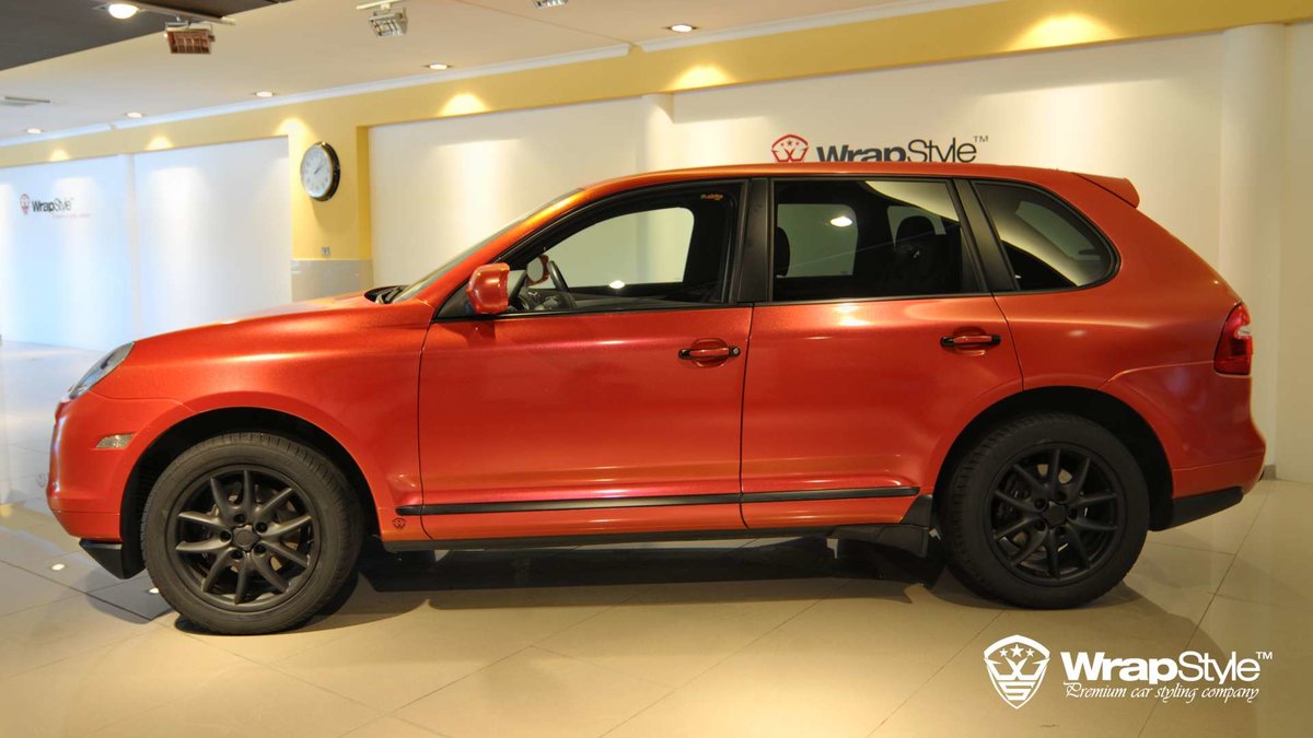 Porsche Cayenne - Red Two-Tone wrap - cover