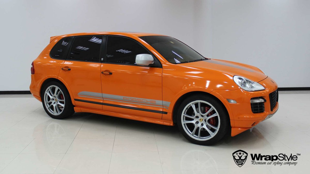 Porsche Cayenne - Orange Gloss wrap - cover