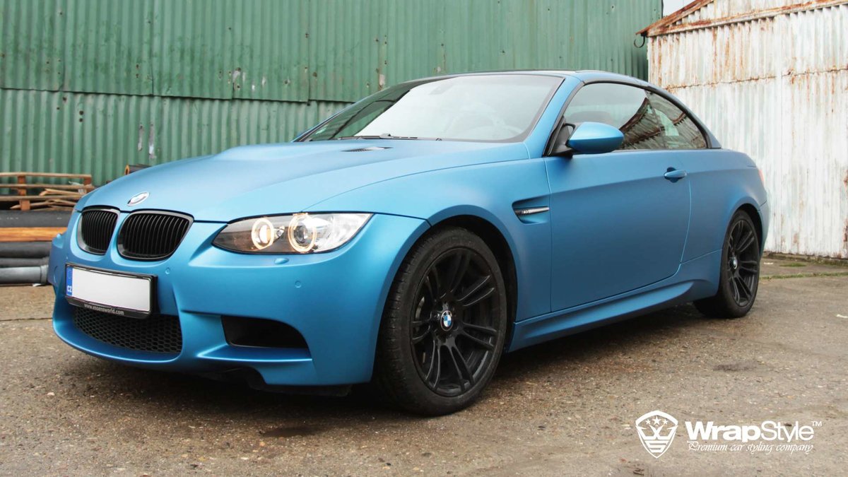 BMW M3 - Electric Blue Matt wrap - cover