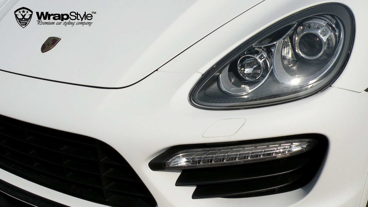 Porsche Cayenne - White Matt wrap - cover
