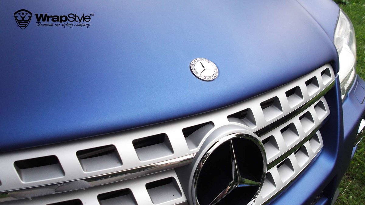 Mercedes ML - Blue Metallic Matt wrap - cover