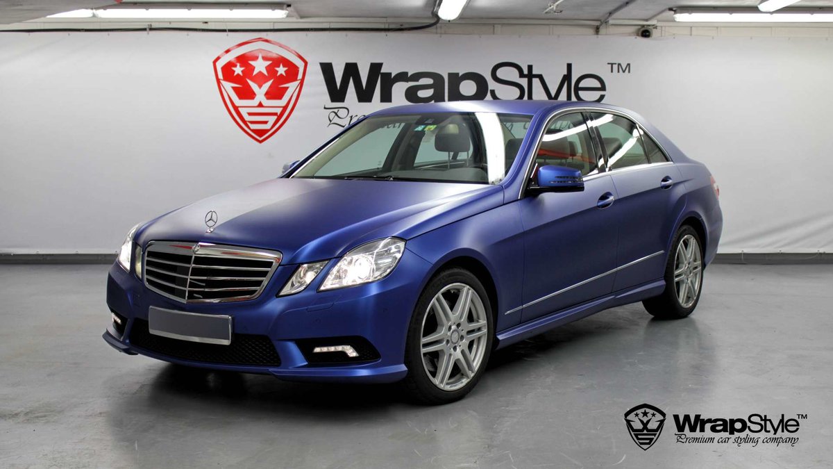 Mercedes S - Pitch Blue Matt wrap - cover