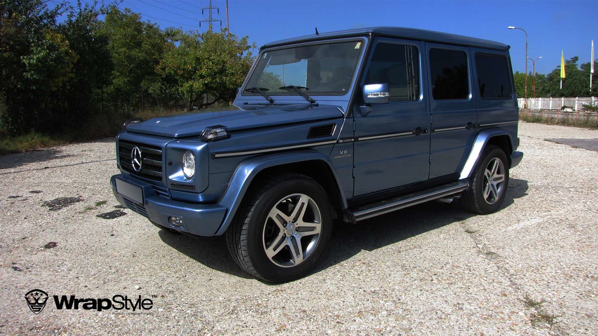 Mercedes G - Blue Metallic wrap - cover