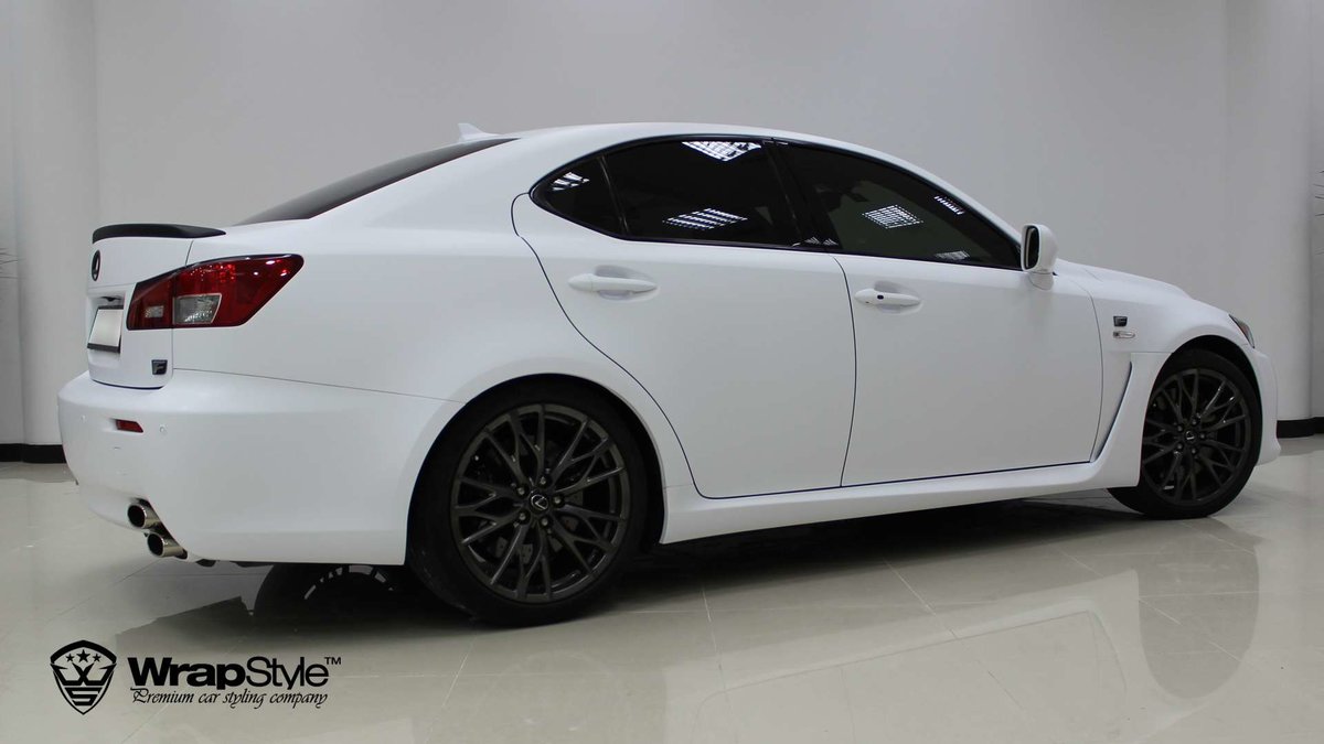 Lexus IS F - White Matt wrap - cover