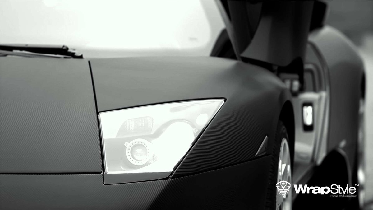 Lambo Murcielago - Black Carbon wrap - cover