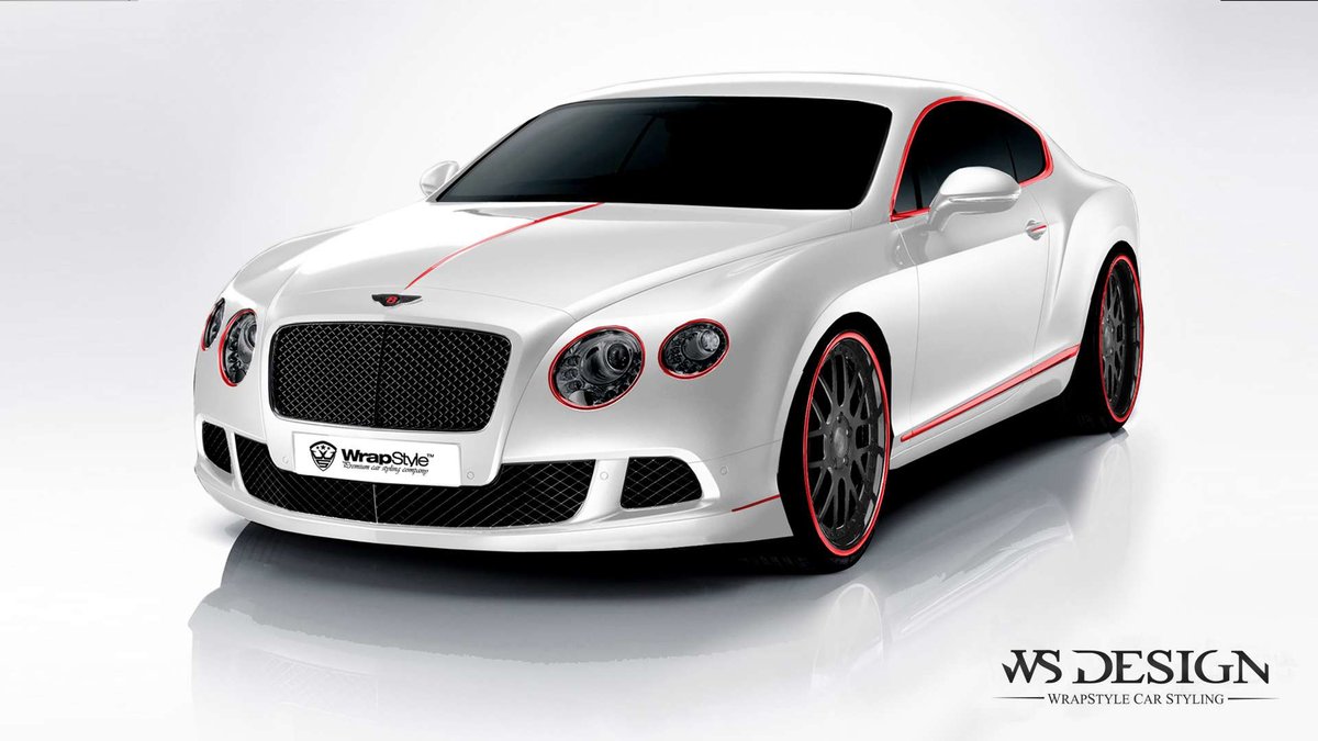Bentley Continental - Red Detailing wrap - cover