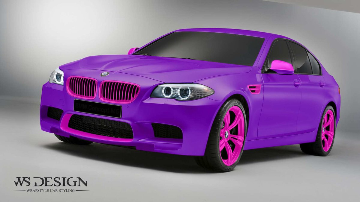BMW M5 - Purple wrap - cover