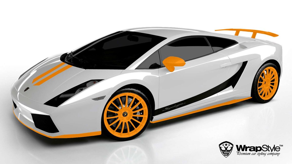Lamborghini Gallardo - Orange Stripes design - cover