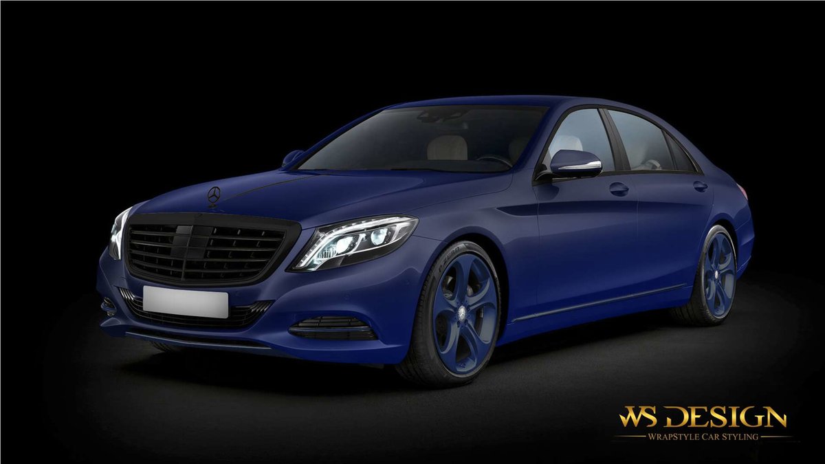 Mercedes S - Blue design - cover