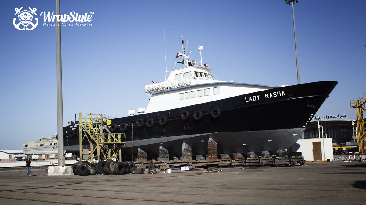 Lady Rasha - Antifouling wrap - cover