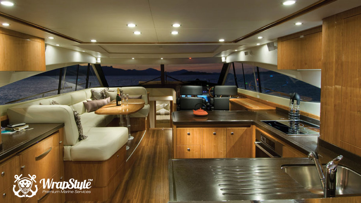 Yacht Interior - Wood wrap - cover