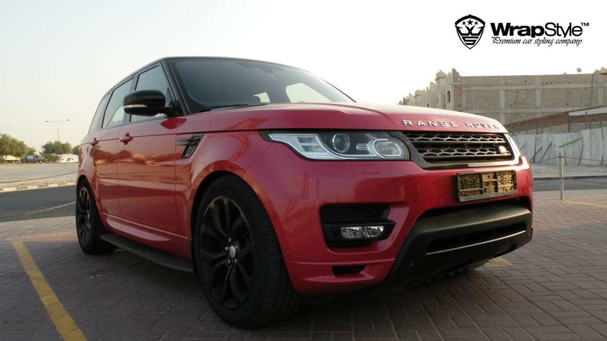 Renge Rover Sport - Red Gloss wrap - cover