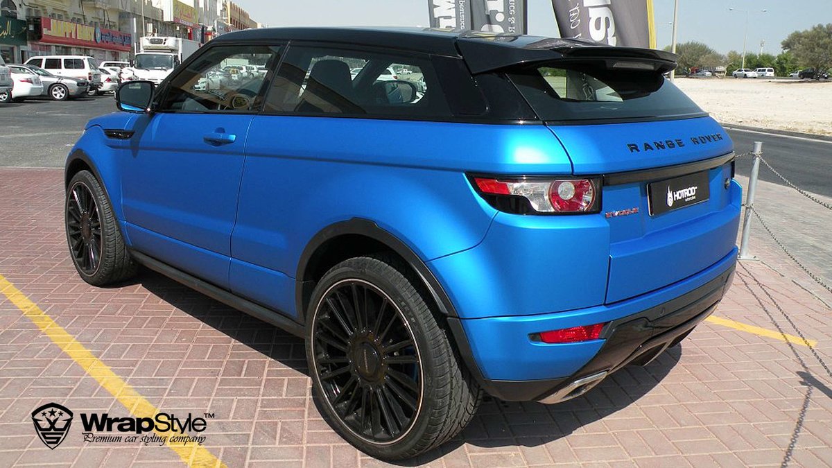 Range Rover Evoque - Blue Aluminium Matt wrap - cover