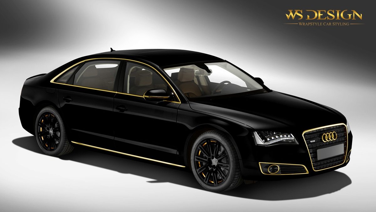 Audi A8 - Gold Detailing design - cover