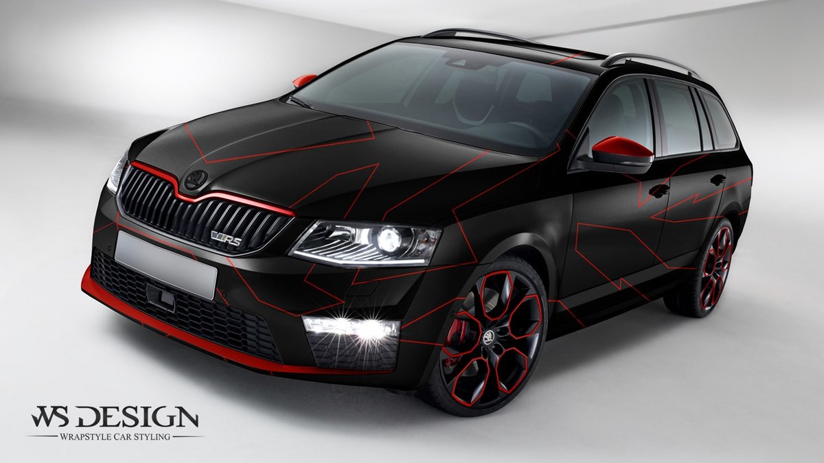 Škoda Octavia RS Combi III - Stripes design - cover