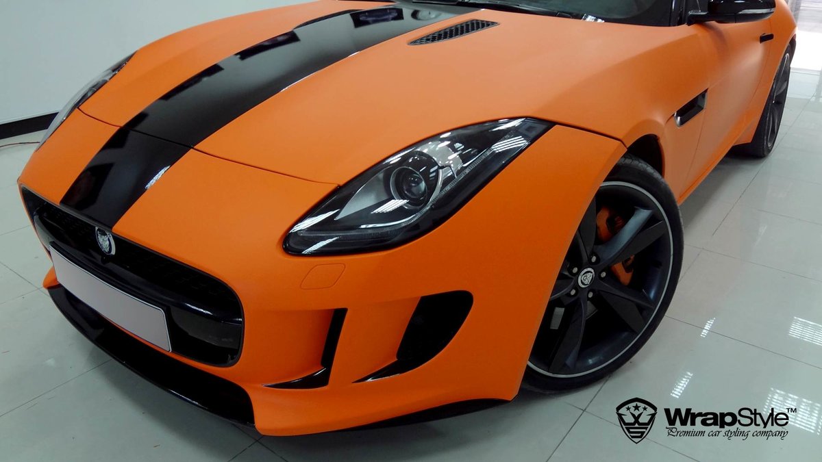 Jaguar F Type - Orange Matt wrap - cover