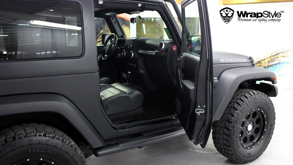 Jeep Wrangler - Super Black Matt wrap - cover