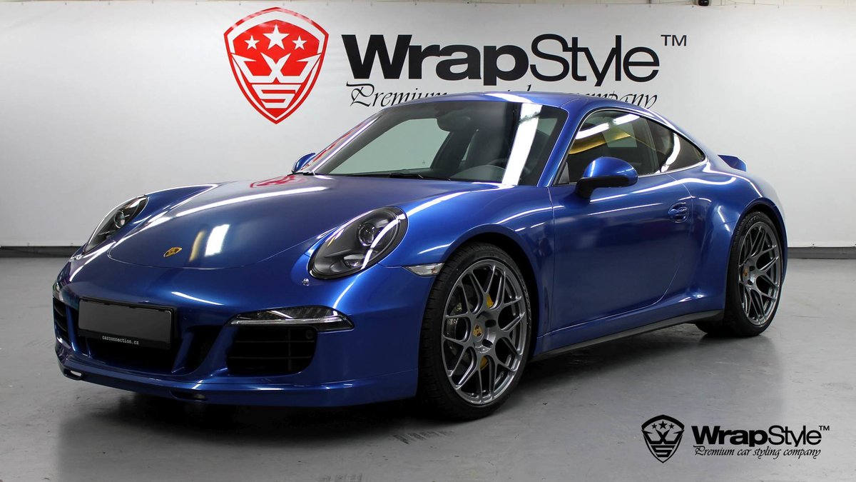 Porsche 911 - Daytona Blue wrap - cover