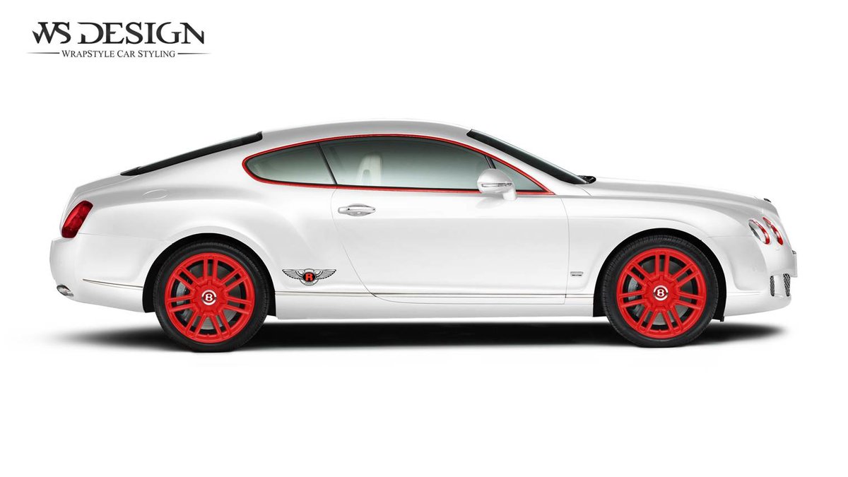 Bentley Continental - Red Detailing wrap - cover