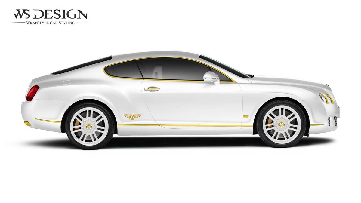 Bentley Continental - Yellow Detailing wrap - cover