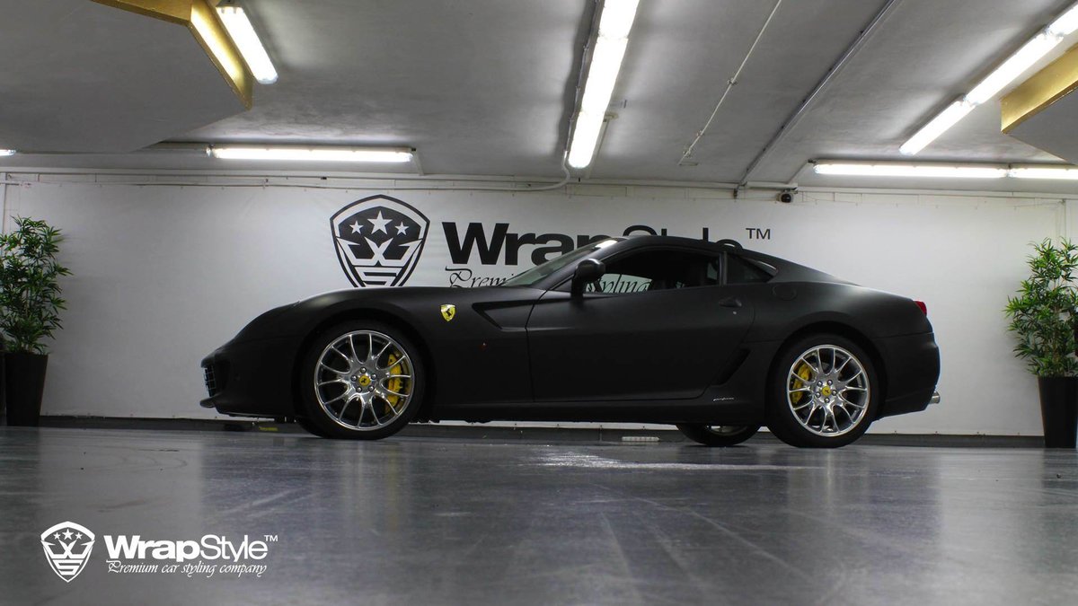 Ferrari 599 - Black Matt  wrap - cover