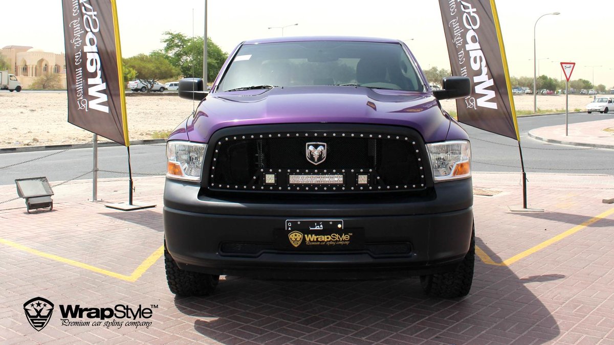 Dodge Ram - Midnight Purple Gloss wrap - cover