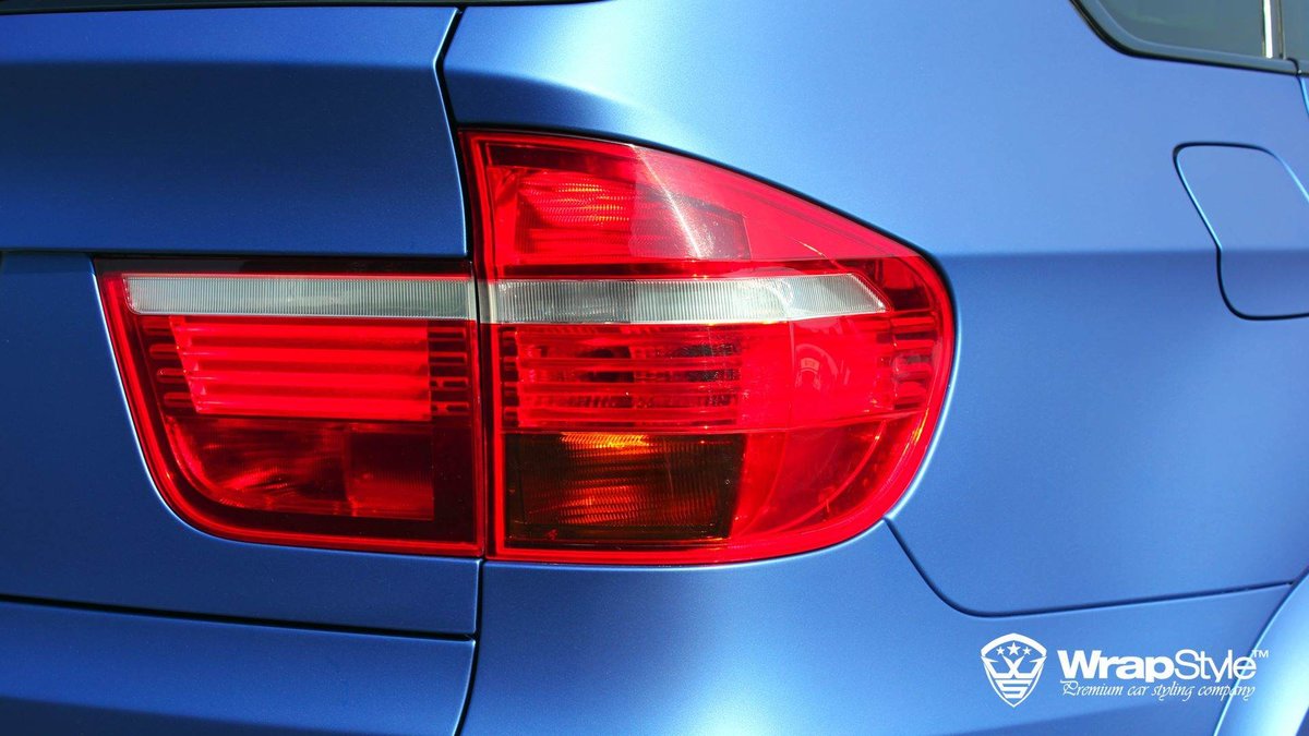 BMW X5 - Blue Aluminium Satin wrap - cover
