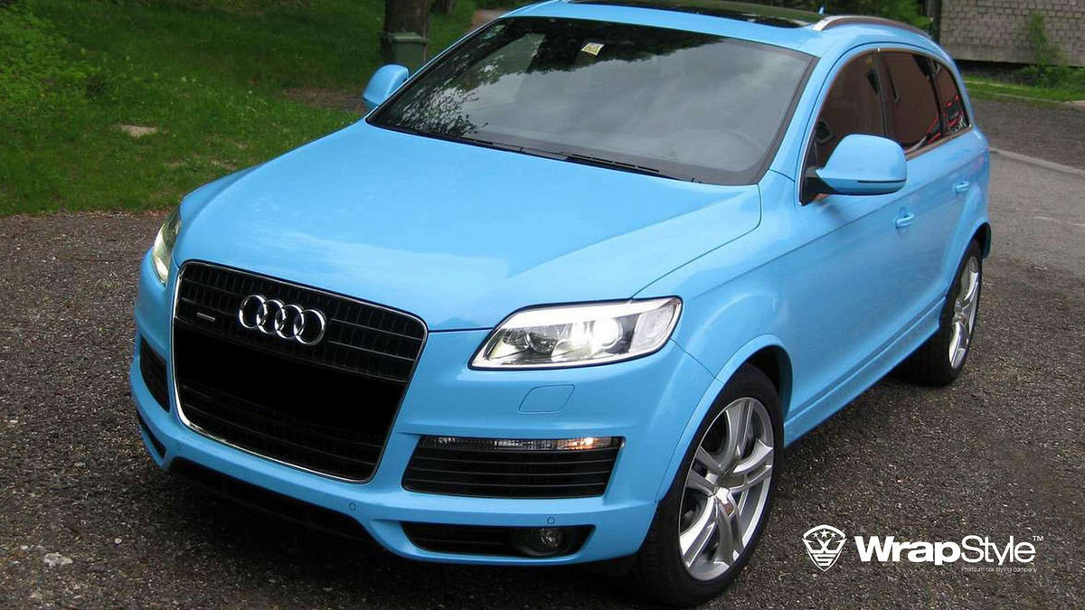 Audi Q7 - Sky Blue wrap - cover