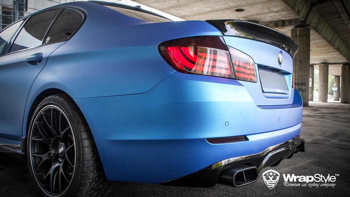 BMW M5 ACS - Blue Aluminium Matt wrap - cover