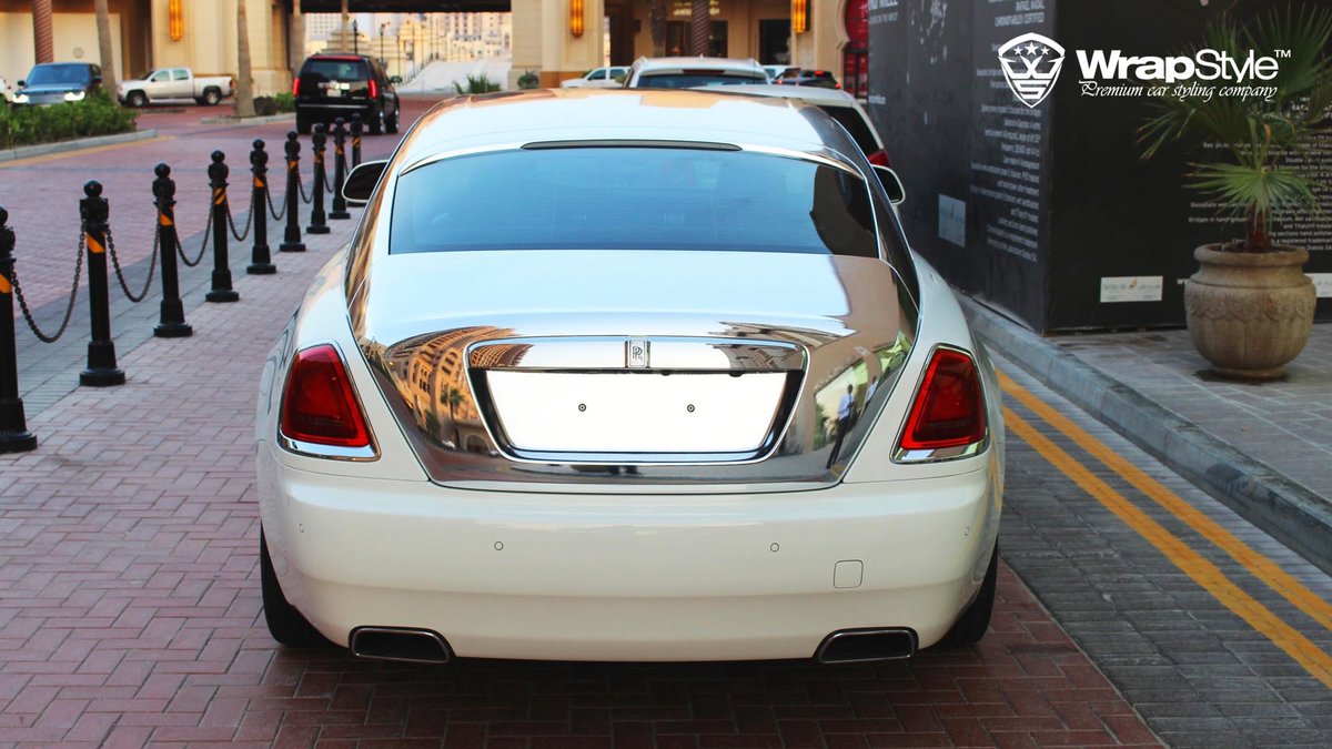 Rolls-Royce Wraith - Silver Chrome wrap - cover
