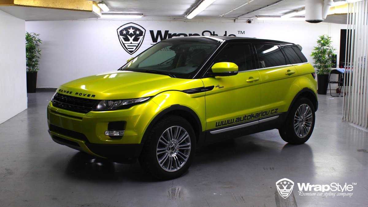 Range Rover Evoque - Lime Green wrap - cover