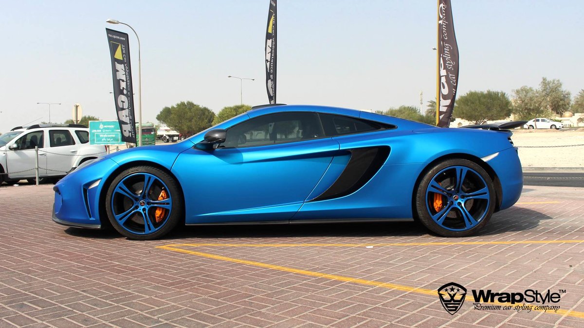 McLaren  - Blue Aluminium Matt wrap - cover