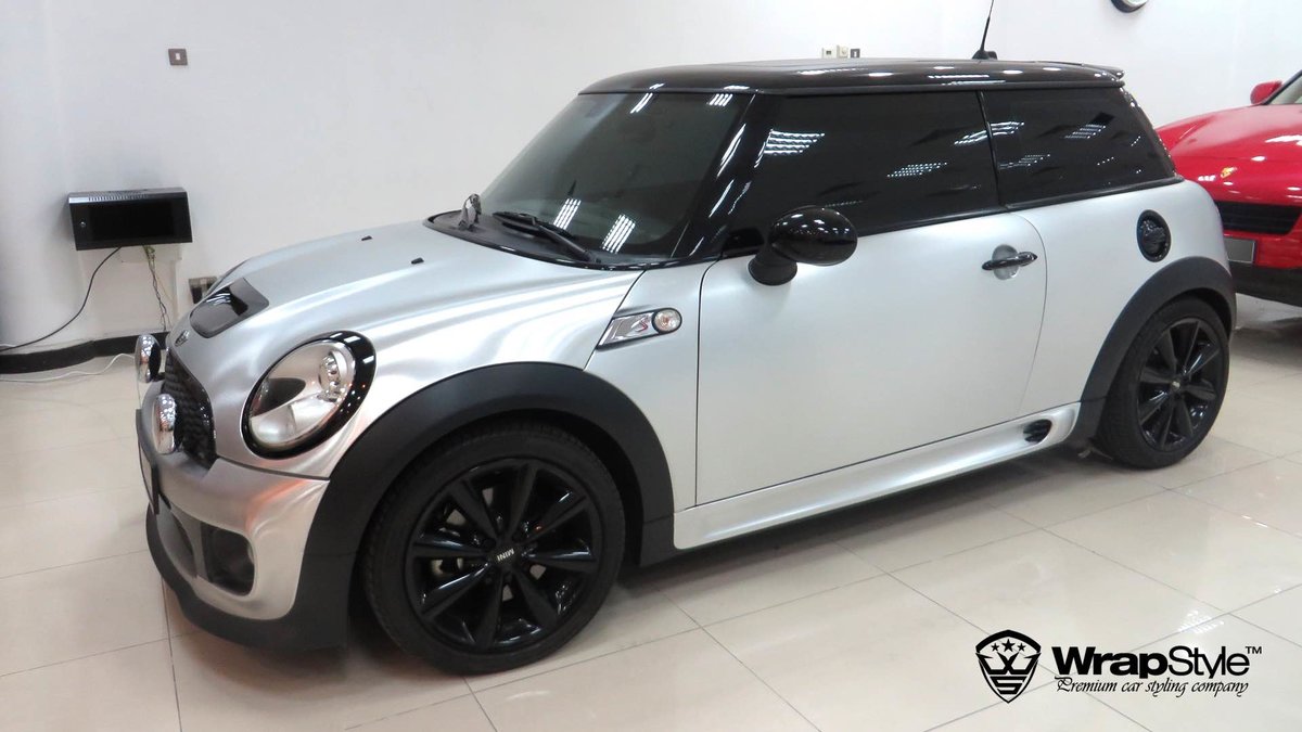 Mini Cooper S - Matte Chrome wrap - cover