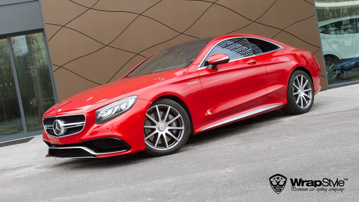 Mercedes SS Coupe -  Red Gloss wrap - cover