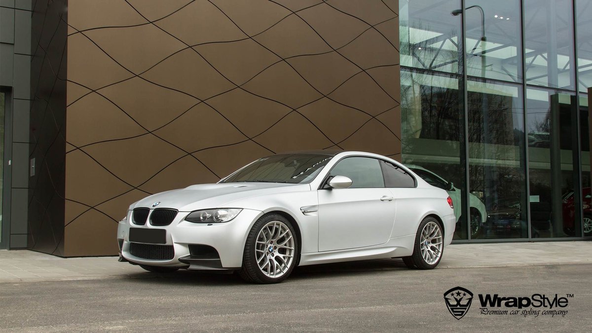 BMW M3 - Silver Matt Chrome wrap - cover