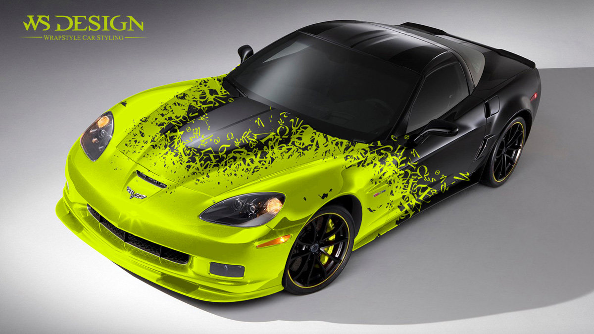Chevrolet Corvette - Greek Alphabet design - cover