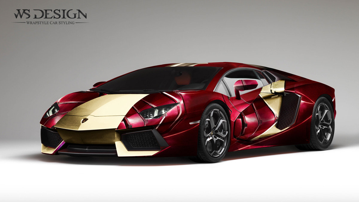 Lamborghini Aventador - Iron Man design - cover