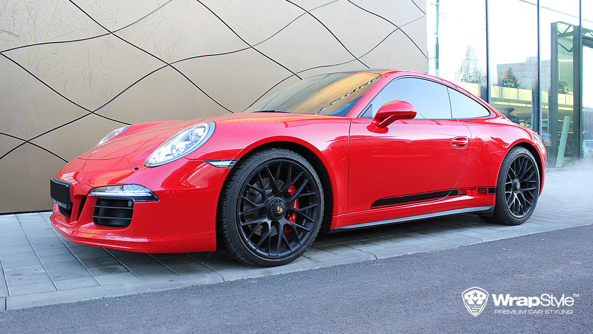 Porsche 911 Carrera GTS - Red Gloss wrap - cover