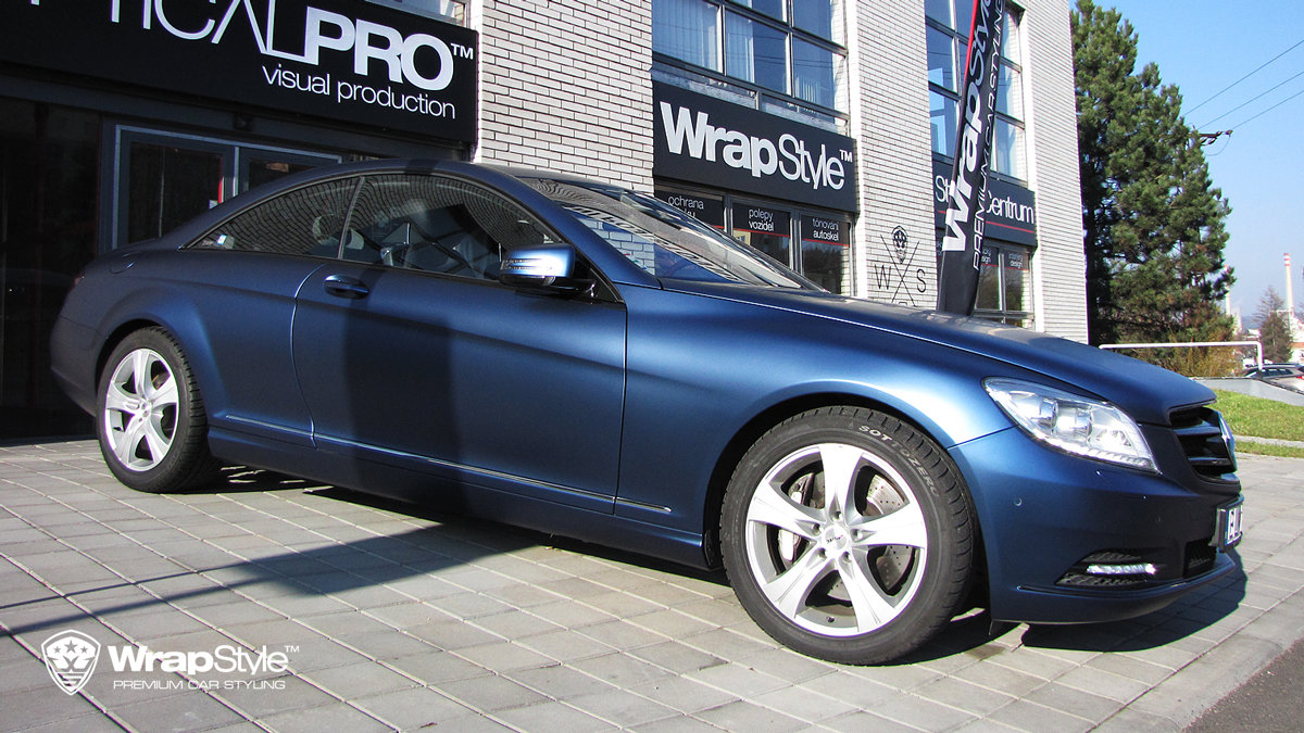 Mercedes Benz - Treton Blue Matt wrap - cover