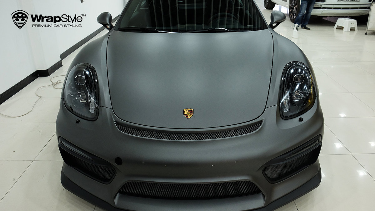 Porsche 911 - Grey Matt Metalic wrap - cover