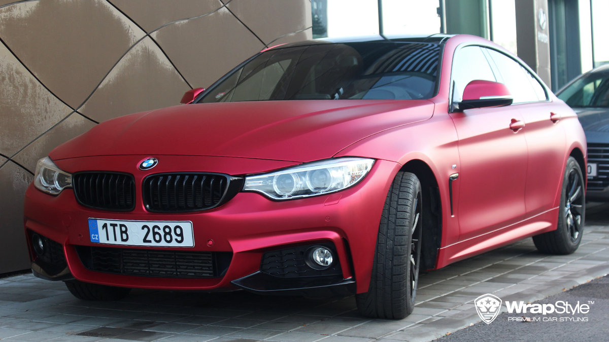BMW 4 Grandcoupe - Red Cherry Chrome wrap - cover