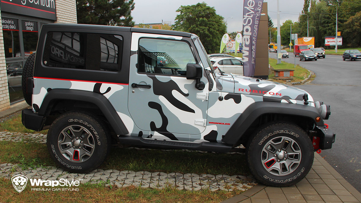 Jeep Rubicon - Snow camo - cover