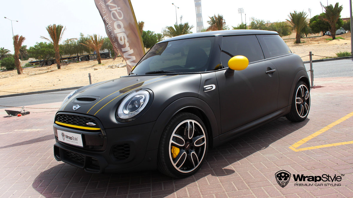 Mini Cooper - Avery Black Matt wrap - cover